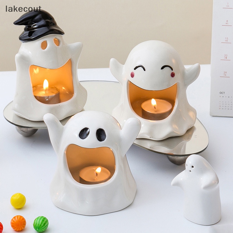 Hộp Đựng Kẹo Bằng Sứ Hình Ma halloween Sáng Tạo diy