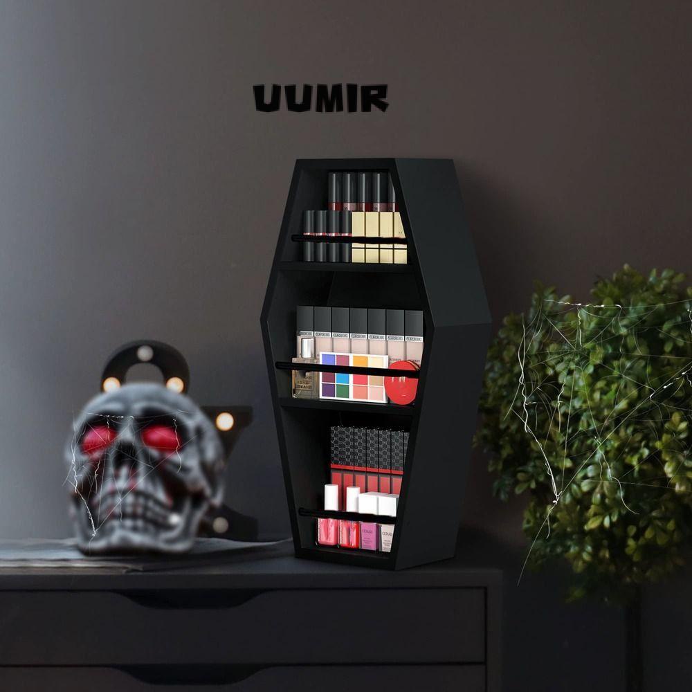 UUMIR Kệ Đựng Đồ Trang Điểm / Mỹ Phẩm Bằng Gỗ Cỡ Lớn Gắn Tường Phòng Ngủ Phong Cách gothic