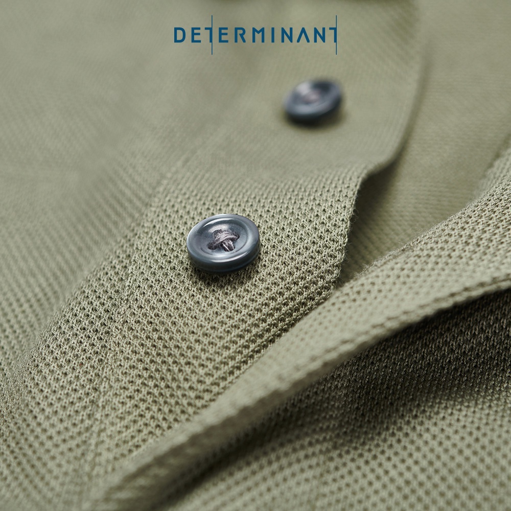 Áo thun nam Polo Cotton kháng khuẩn bền màu thương hiệu DETERMINANT OUTLET STORE - màu Xanh Olive [P02]