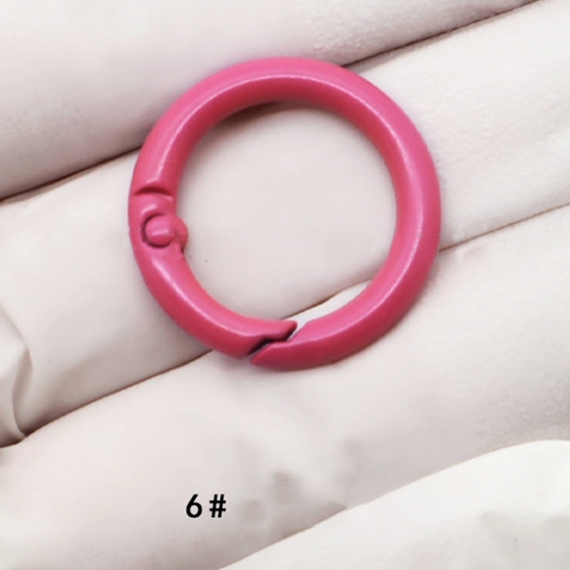 1 Vòng Kim Loại Tròn Dạng Mở Màu Kẹo Đa Năng Trang Trí Túi Xách / Ví diy