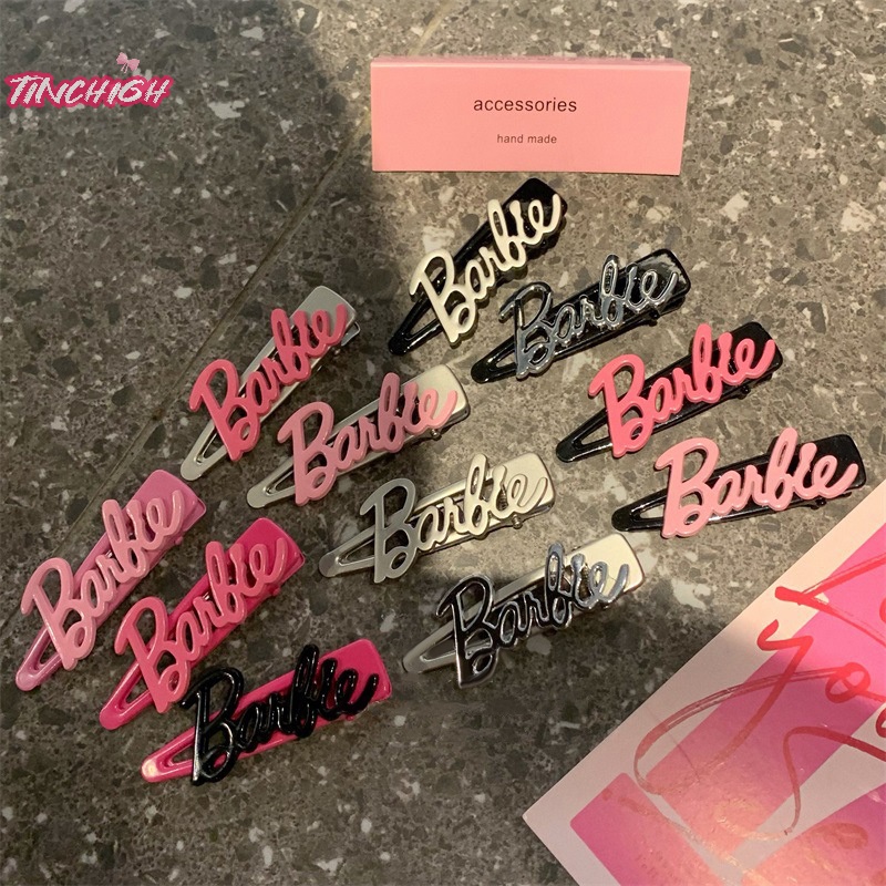 Kẹp Tóc Kim Loại y2k Hình Chữ barbie Thời Trang Cho Nữ
