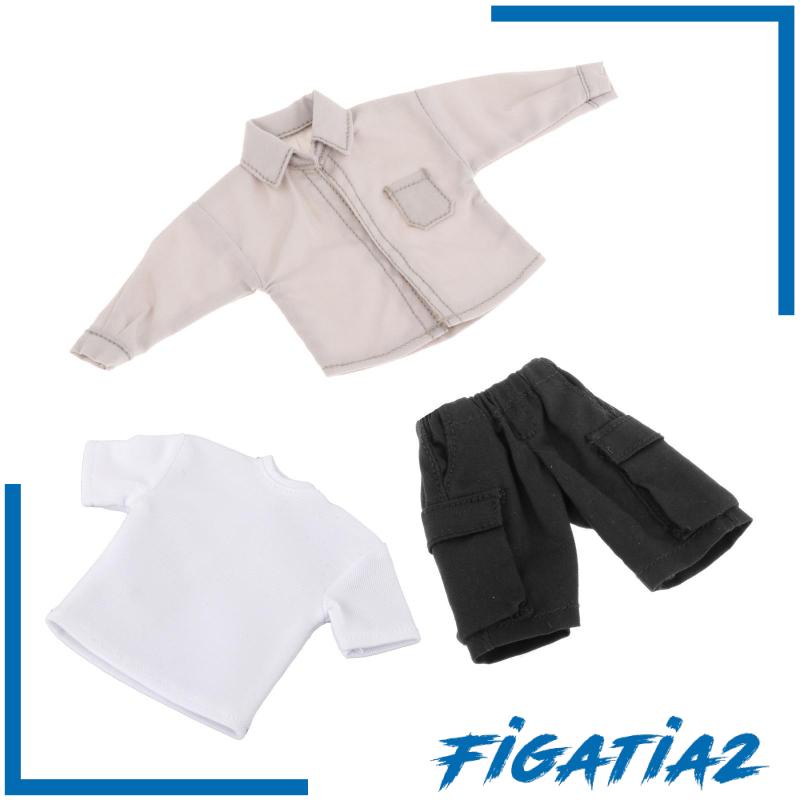 Bộ Áo Thun + Quần Dài mini Siêu Bền Cho Búp Bê 6 "Tỷ Lệ 1: 12