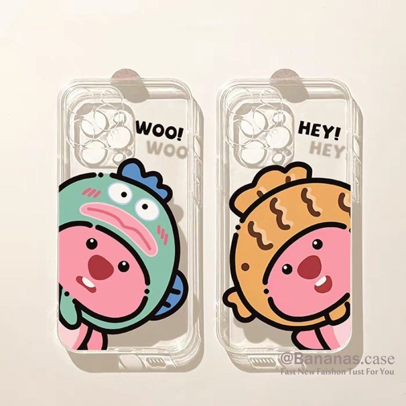 Ốp Điện Thoại Dẻo Trong Suốt Họa Tiết Hoạt Hình Dễ Thương Cho iphone 15 14 13 12 11 pro max x xr xs max 7 8 plus se2020