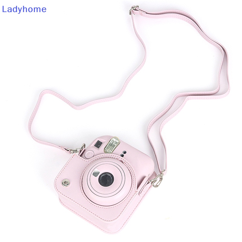 Bao Da pu Bảo Vệ Máy Ảnh instax mini 12 Kèm Dây Đeo Vai Tiện Dụng