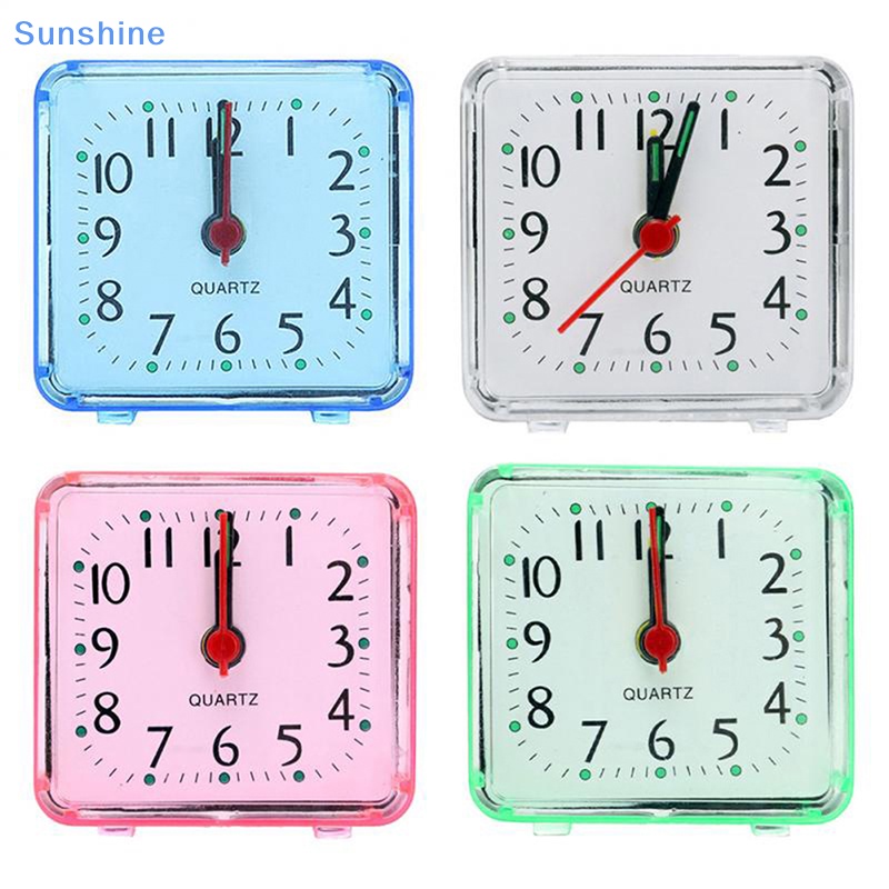 Đồng Hồ Báo Thức Để Bàn Hình Vuông Nhỏ Gọn Đáng Yêu