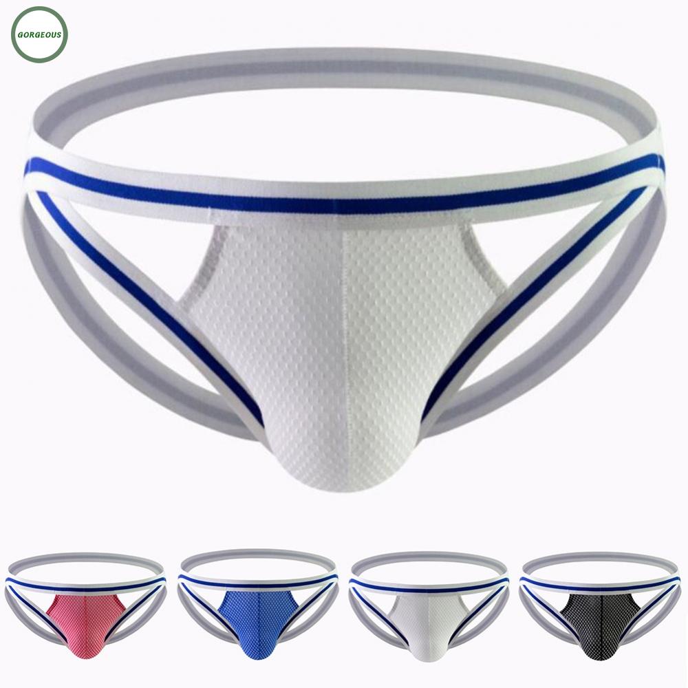 New Coming~Mens Underwear Color Matching Daily Jock Strap Jockstrap Lingerie Nylon#Home Essentialses