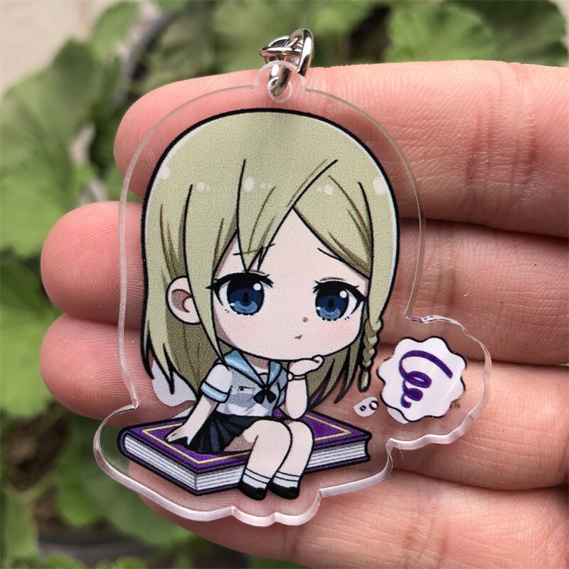 Móc khoá Anime Kaguya-sama?Love Is War Fujiwara Chika Ishigami Yuu Anime Manga Nhật Bản Phụ Kiện Trang Trí Túi xách Balo