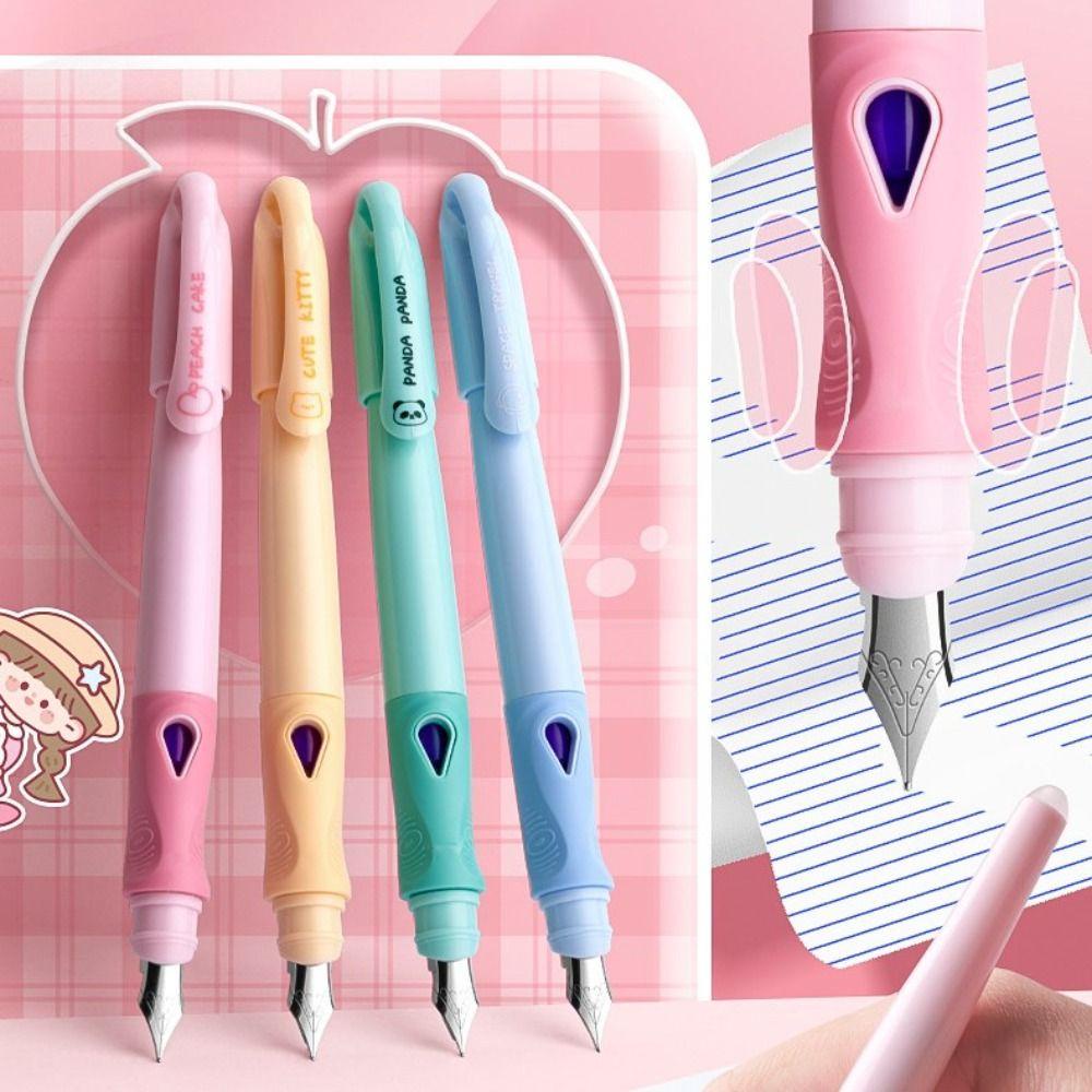 Mmluck Bộ Bút Máy Có Thể Tẩy Nhiệt Màu Xanh Dương Ngòi 0.5mm Viết Thư Pháp Cho Bé