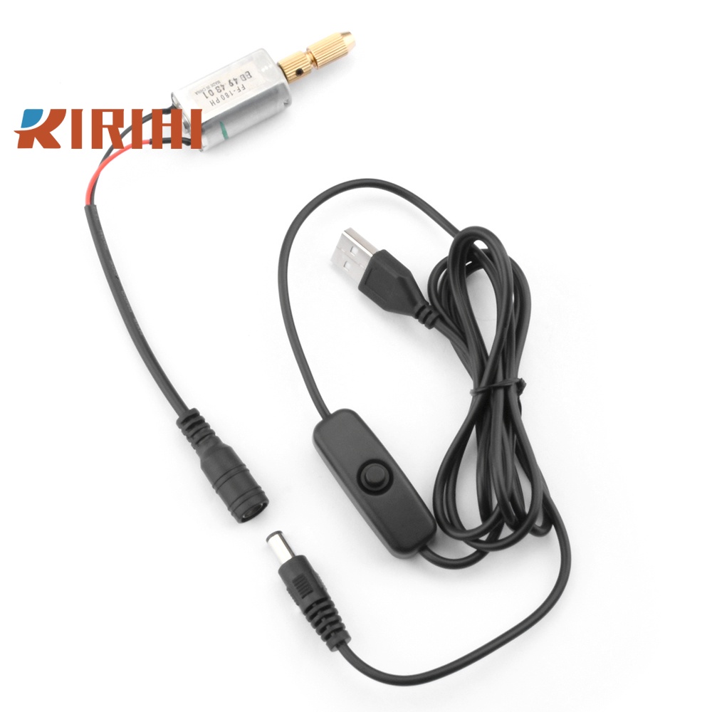 RIRIHI Dc Máy Khoan Điện mini Cầm Tay 5V 180 Bằng Nhựa polymer Dùng Làm Đồ Trang Sức / Gỗ / Móc Khóa diy