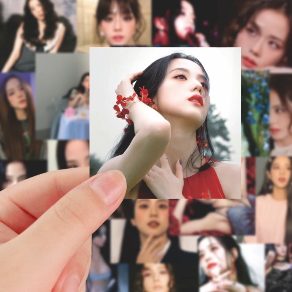 Sticker Nhãn Vở Blackpink Set 216 Miếng Dán Trang Trí laptop / Điện Thoại / Máy Tính Bảng In Hình blackpink jin zhixiu Chống Thấm Nước