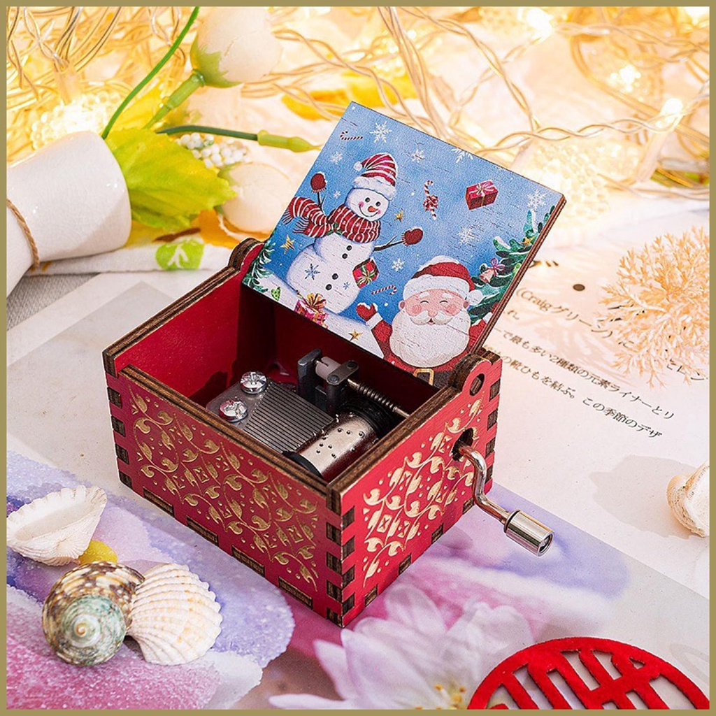 Hộp Nhạc Trang Trí Giáng Sinh / Sinh Nhật / Làm Quà Tặng paca3vn