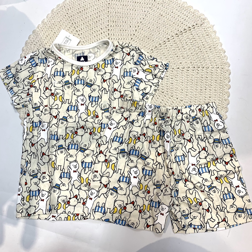 Bộ thun ngắn GAP gấu xám