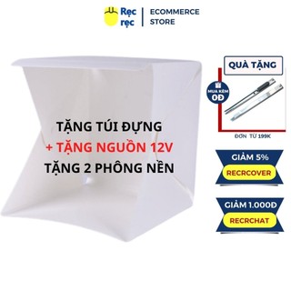 450 * 440 *430 mm - [Tặng túi + dây điều chỉnh độ sáng] - 70 led Hộp chụp sản phẩm có đèn - Light room HCSP18