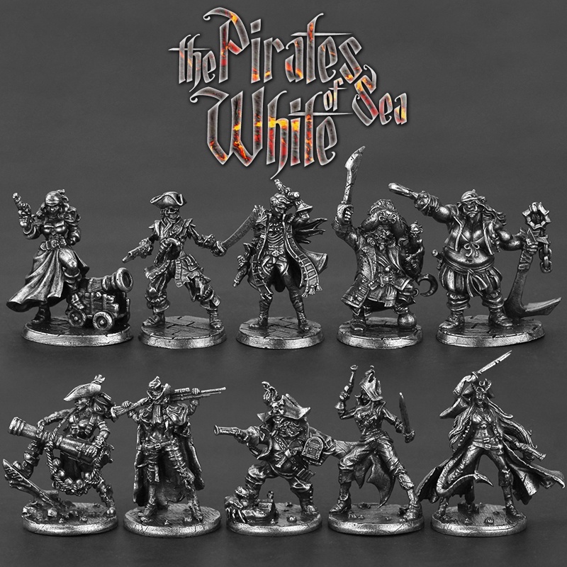 Mô Hình Lính Cướp Biển 10 Bằng Kim Loại Độc Đáo Sống Động