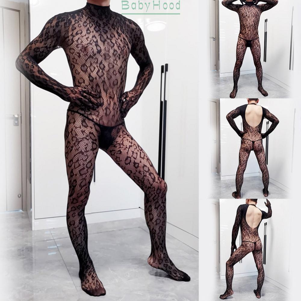 Classic Men's Fishnet Underwear Full Body Stockings for Sissy Stockings Lingerie#BBHOOD