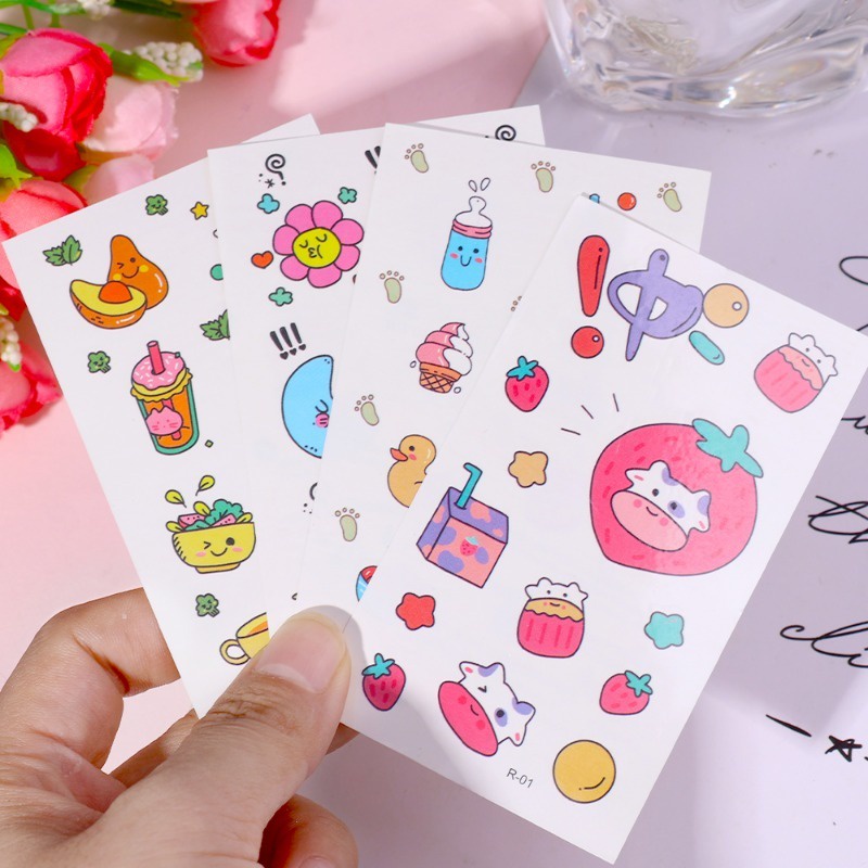 Dễ Thương Hình Xăm Dán Tạm Thời Hình Thỏ Đáng Yêu