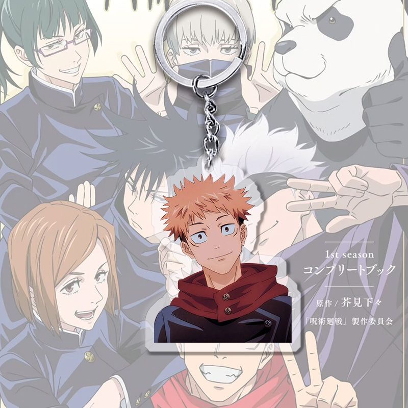 Móc khoá Jujutsu Kaisen Anime Fushiguro Megumi Gojo Satoru Acrylic Phụ kiện trang trí chibi cute