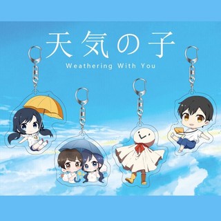 Móc khoá Đứa con của thời tiết Tenki no ko Anime Weathering with You Acrylic Morishima Hodaka Amano Hina
