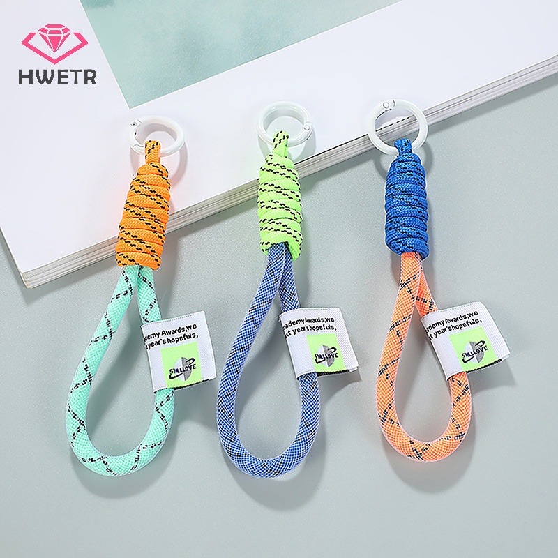 Dây Lưới Màu Huỳnh Quang Treo Túi Xách / Móc Khóa Mới