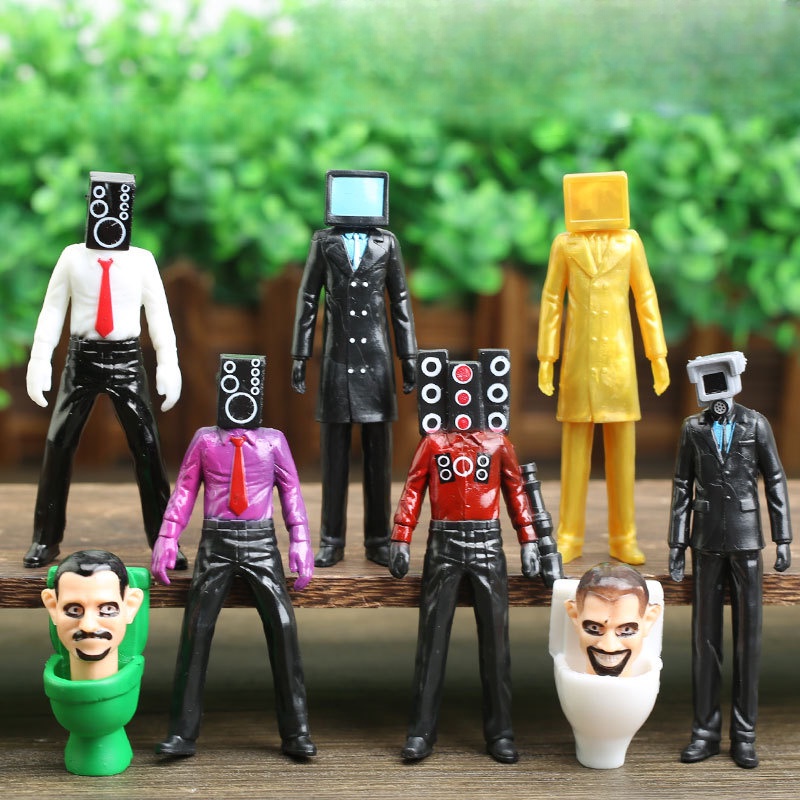 Skibidi Bộ Mô Hình Nhân Vật toilet Ngộ Nghĩnh Cho Bé