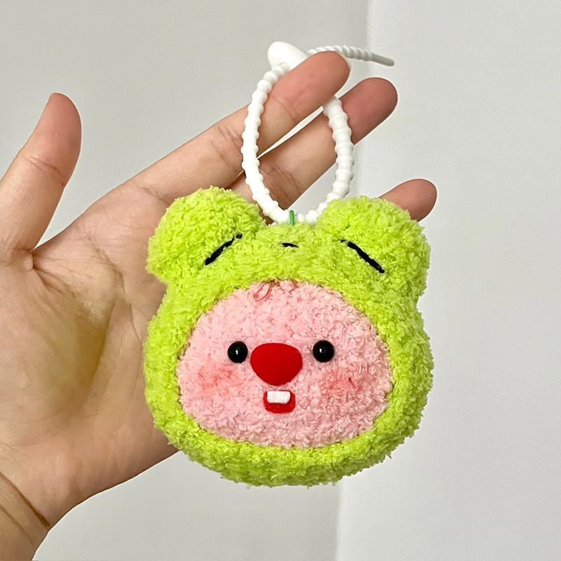 Loopy Đồ Chơi Thú Nhồi Bông Màu Hồng Dễ Thương  Móc Khóa Thủ Công diy