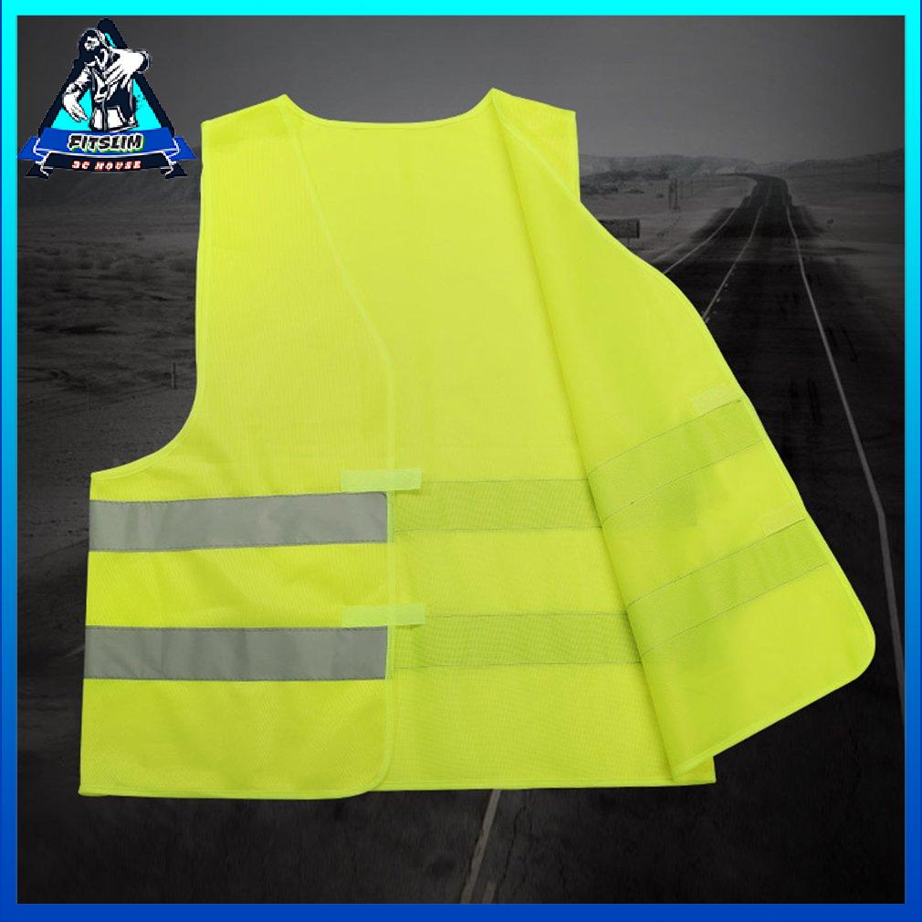 Reflective Vest High Visibility Fluorescent Green Outdoor Safety Clothing