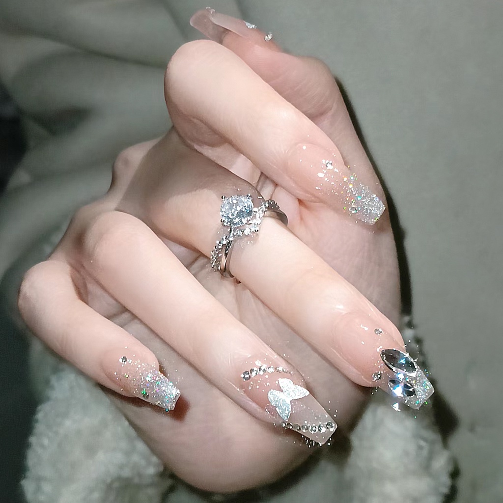 Hình Dán Trang Trí Móng Tay Họa Tiết Bướm 3d laser