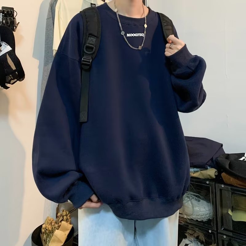 Áo sweater Tay Dài Cổ Tròn In Chữ Phong Cách Thời Trang hong kong Cho Nam Giới Có size m-5xl