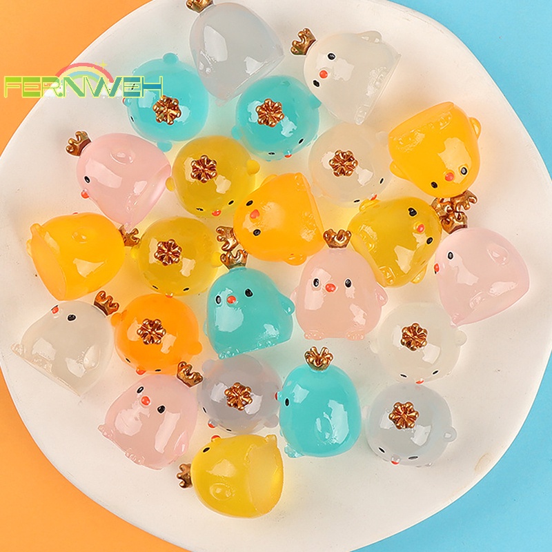 1 Vương Miện Gà Dạ Quang Trang Trí Phong Cảnh diy Sáng Tạo