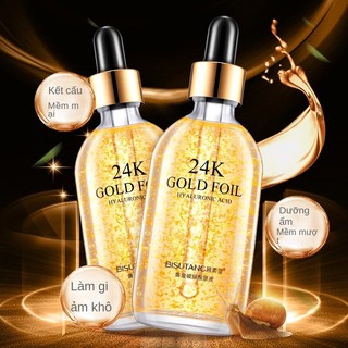 Chất lỏng thô axit uric vàng 24k tinh chất vàng tinh chất ống tinh chất làm sáng màu da bù nước dưỡng ẩm