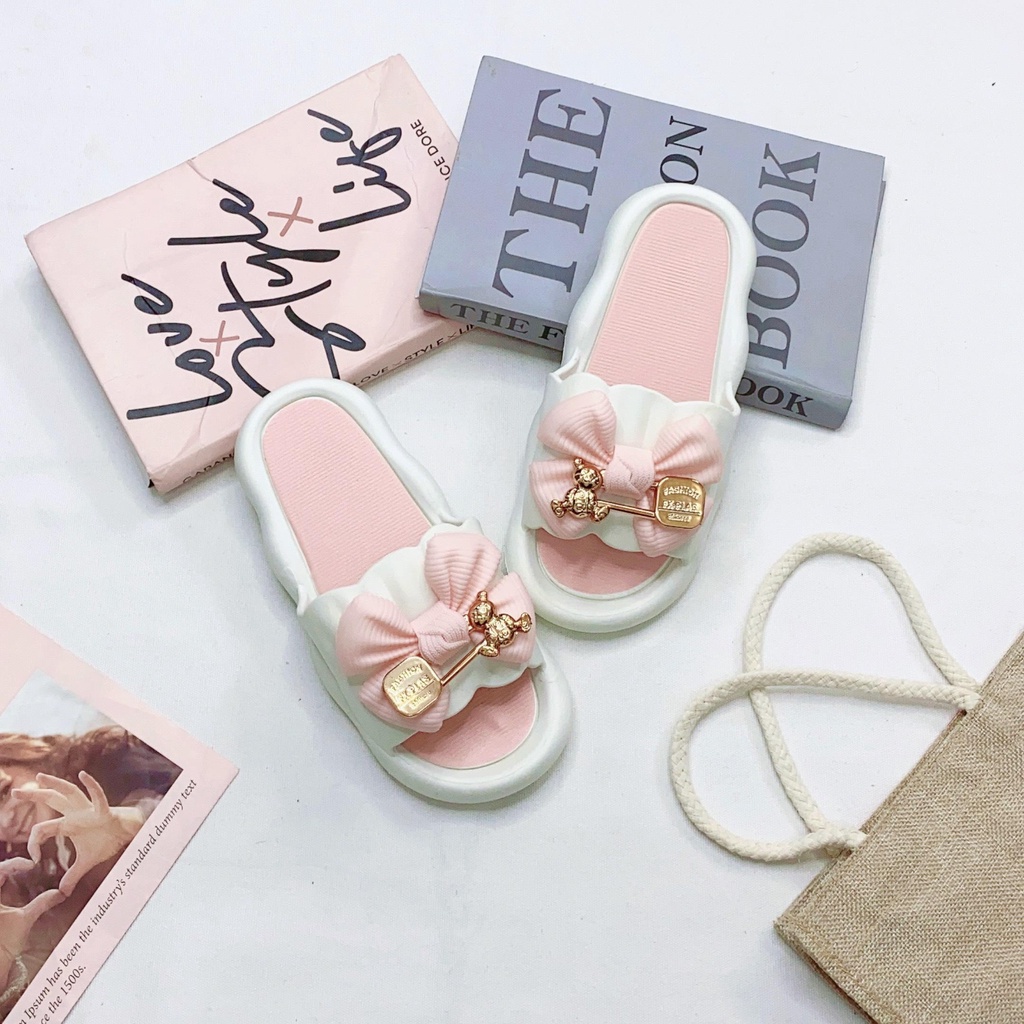JY390-A4  - Dép Nữ Mới Đế Dày Chống Trơn Trượt Mùa Hè, Dễ Thương Êm Chân