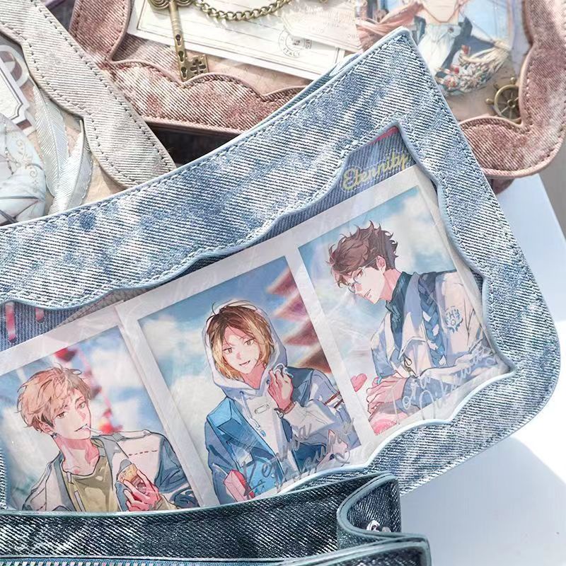 Túi Đeo Chéo Một Bên Vai Trong Suốt Phong Cách Nhật Bản Dễ Phối Đồ Hàng Ngày Giảm Đau Hàng Ngày Có Sẵn haobing boutiqu