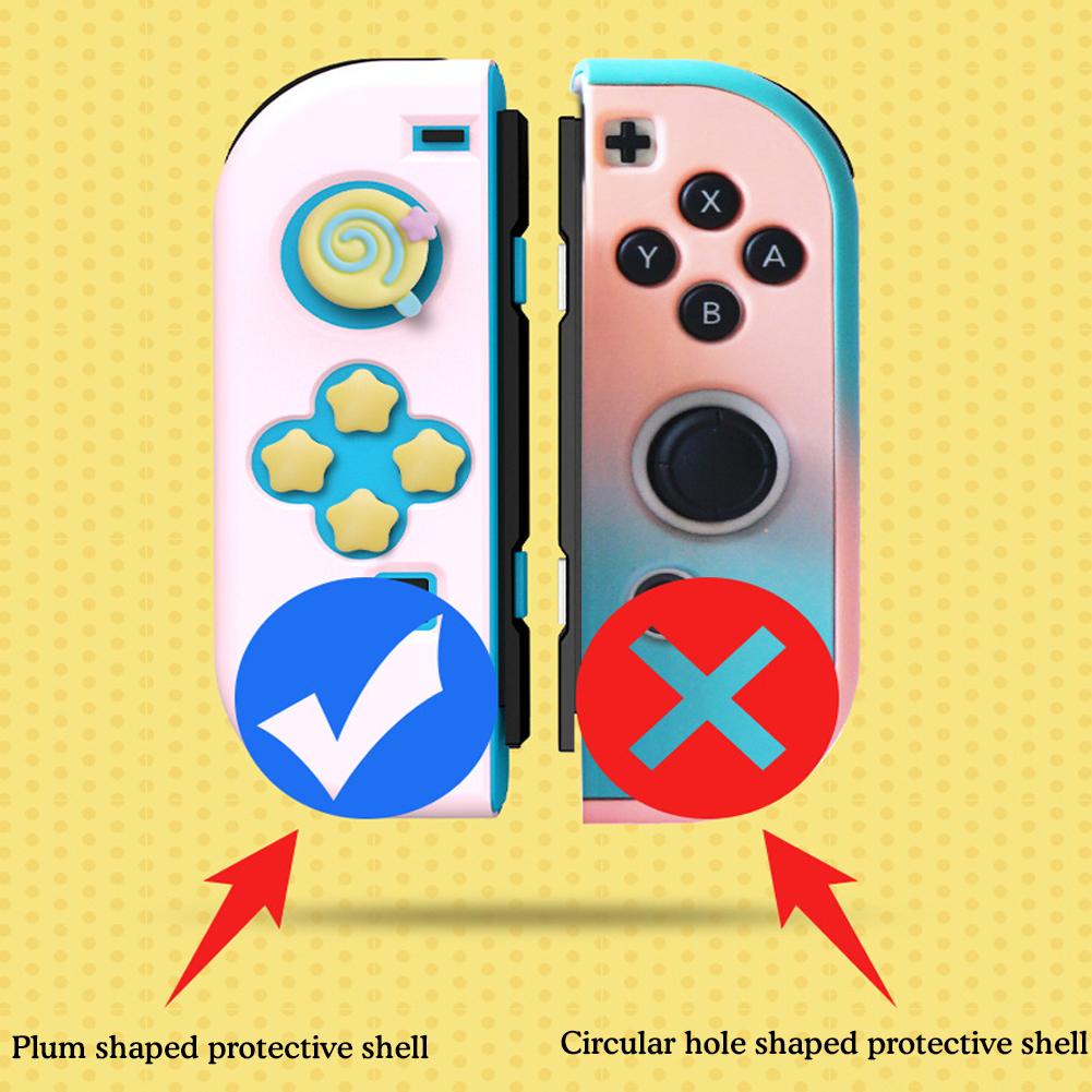 Set 4 / 10 Miếng Dán Nút Bấm Hình Ngôi Sao kirby Dễ Thương Trang Trí Nút Bấm Nút Bấm Tay Cầm nintendo switch & switch oled / lite joycon diy