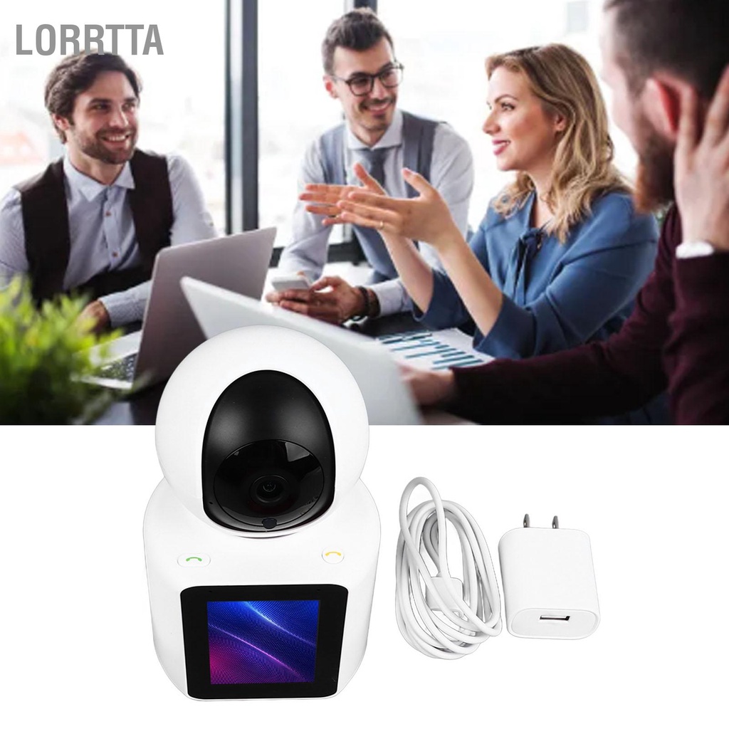 Lorrtta Camera Video Thông Minh WiFi Không Dây AI Voice Wake Up 1080P HD Góc Rộng 120° Cho Văn Phòng Phích Cắm US 100 Đến 240V 50 60Hz