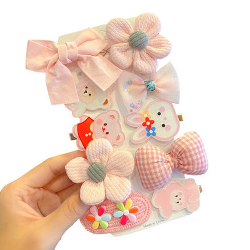 PVN60175 Set 10 Kẹp Tóc Nhiều Hình Kute Cho Bé Gái Dễ Thương T2