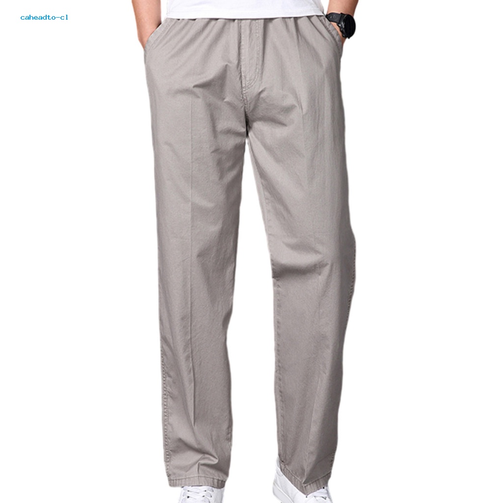 Quần Thể Thao cotton Lưng Thun Ống Rộng Nhiều Túi Thoáng Khí Thoải Mái Cho Nam