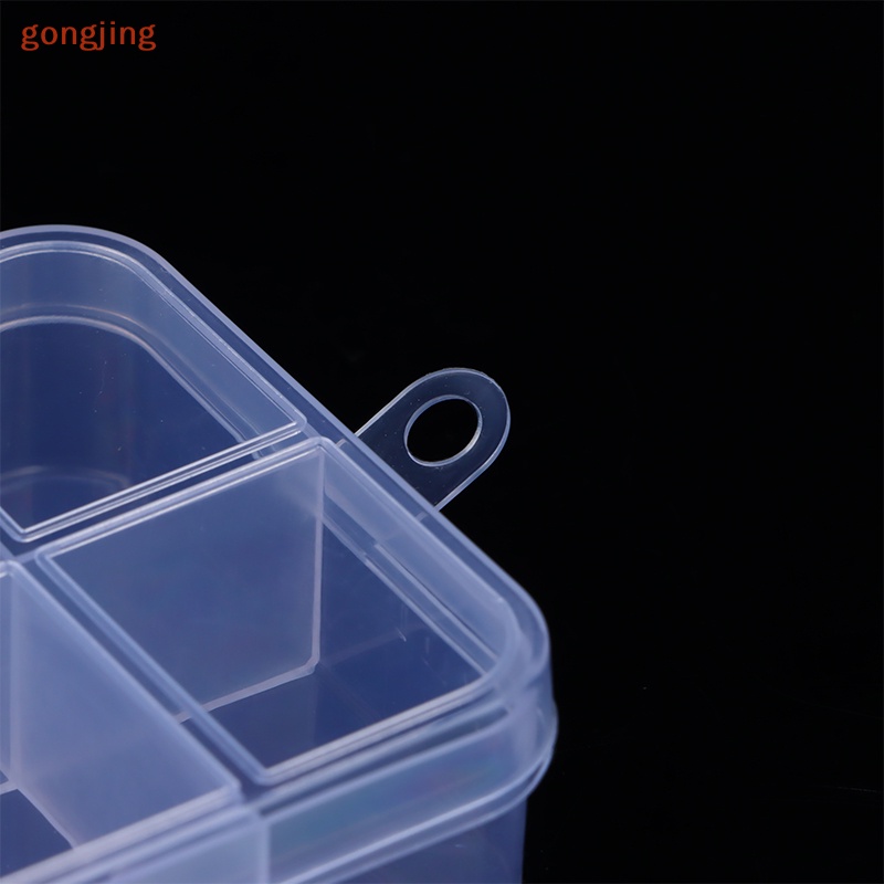 1 Hộp Nhựa Trong Suốt 10 Ngăn Đựng Trang Sức Tiện Dụng vn