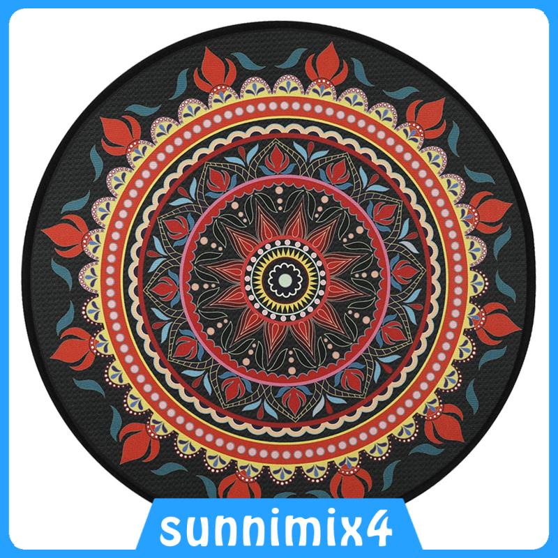 Mandala Thảm Tập yoga Vải Nhung Phối Cao Su Họa Tiết Độc Đáo Trang Trí Phòng Ngủ Gia Đình
