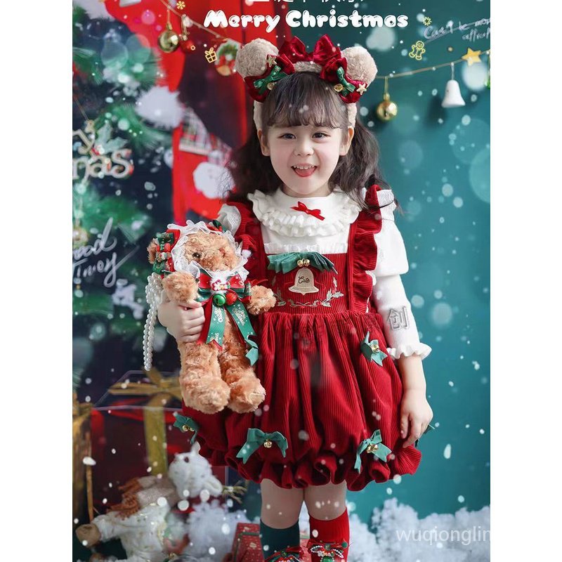 Đầm lolita Thời Trang Thu Đông Xinh Xắn Dành Cho Bé Gái