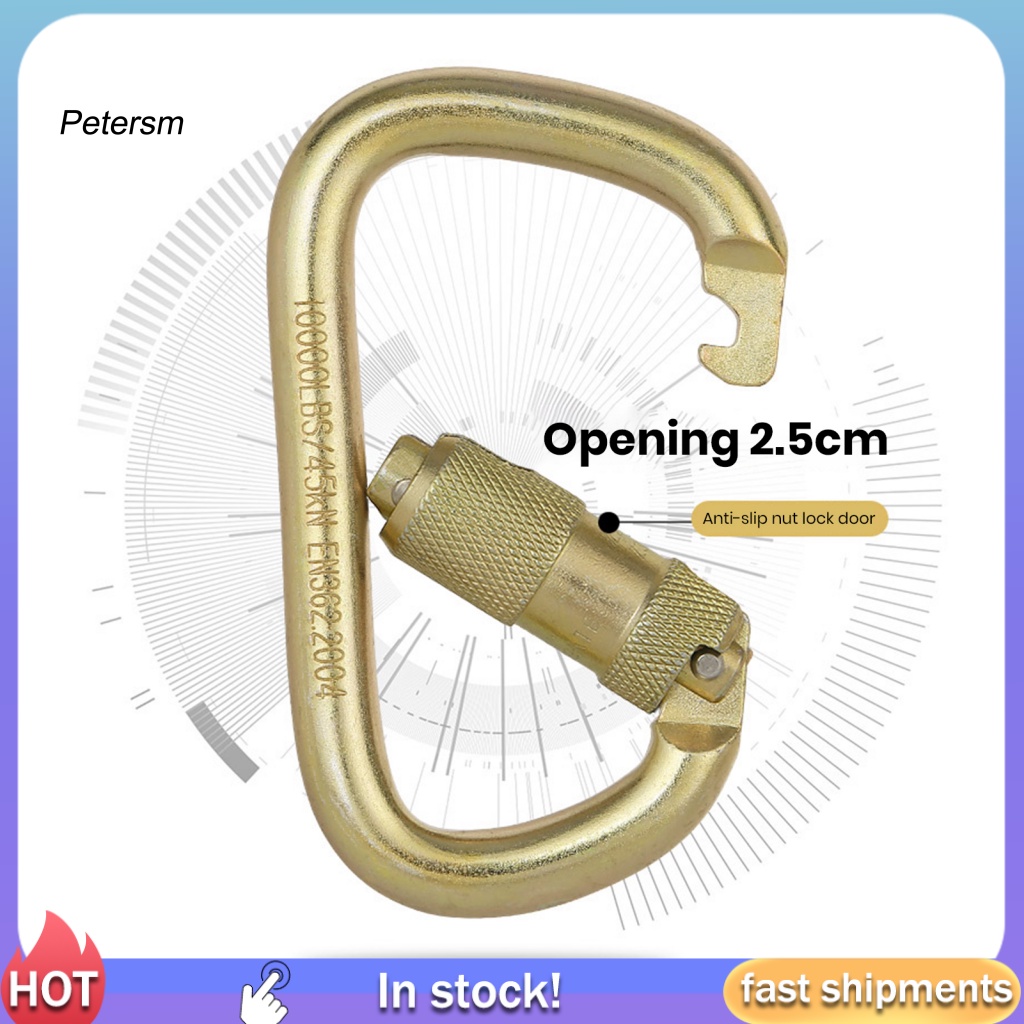 Pp Móc Khóa carabiner Chịu Lực Cao Chống Gỉ Đa Năng Tiện Lợi Cắm Trại