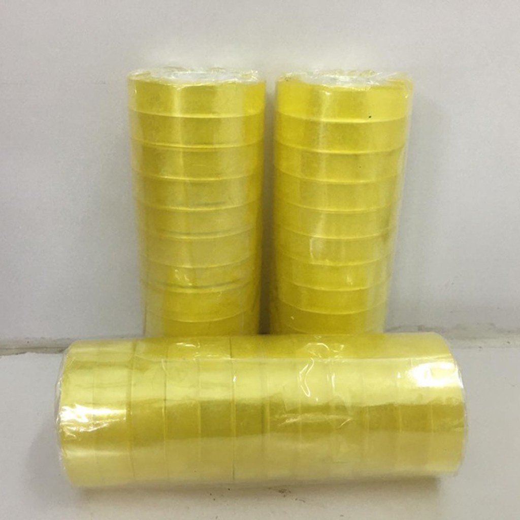 Băng Dính Văn Phòng 1 Cây/ 12 Cuộn Bản 1cm Trọng Lượng 200g