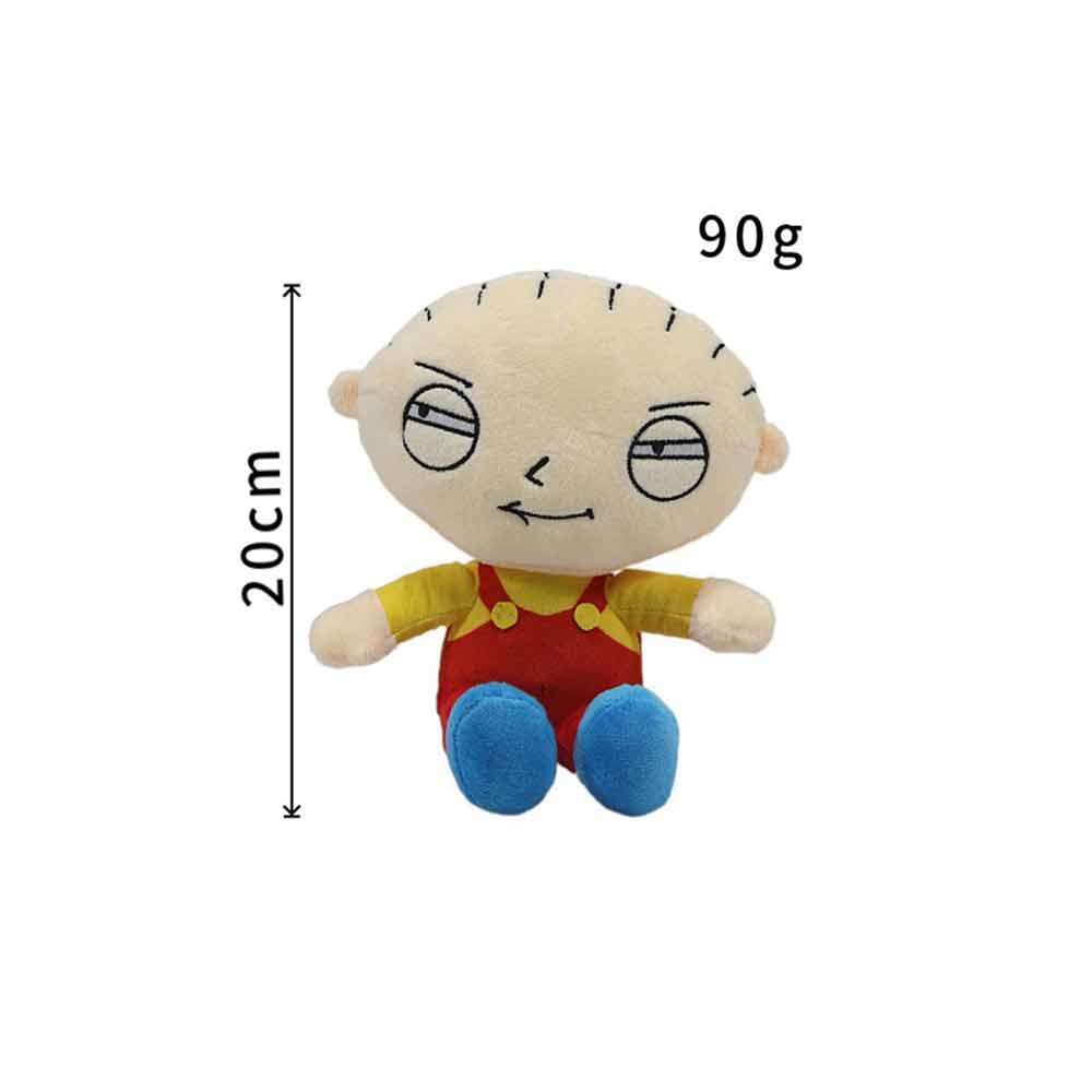 Large Family Guy Stewie Griffin Red Overalls Plush Stuffed Toy