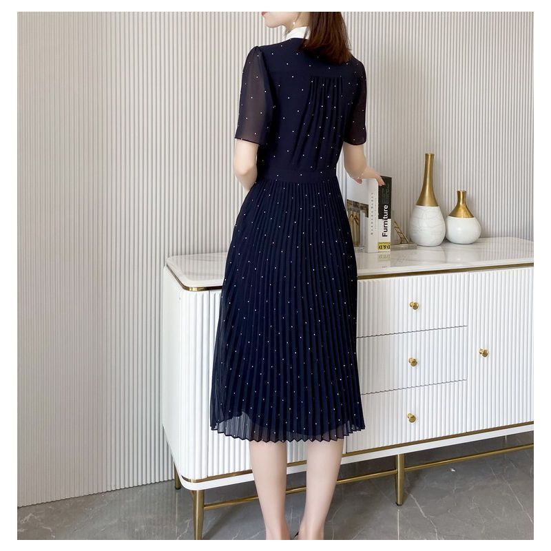 Đầm Dài Đến Giữa Eo Màu Trơn Thanh Lịch Thời Trang Mùa Hè 2023 Cho Nữ Phiên Bản Hàn Quốc 2023