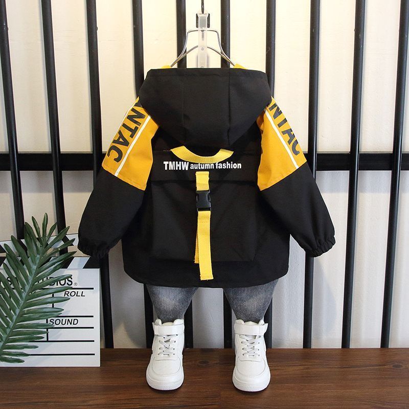 Áo Khoác Chống Gió Bằng Vải Nhung Dày Thời Trang Mùa Đông Cho Bé Trai