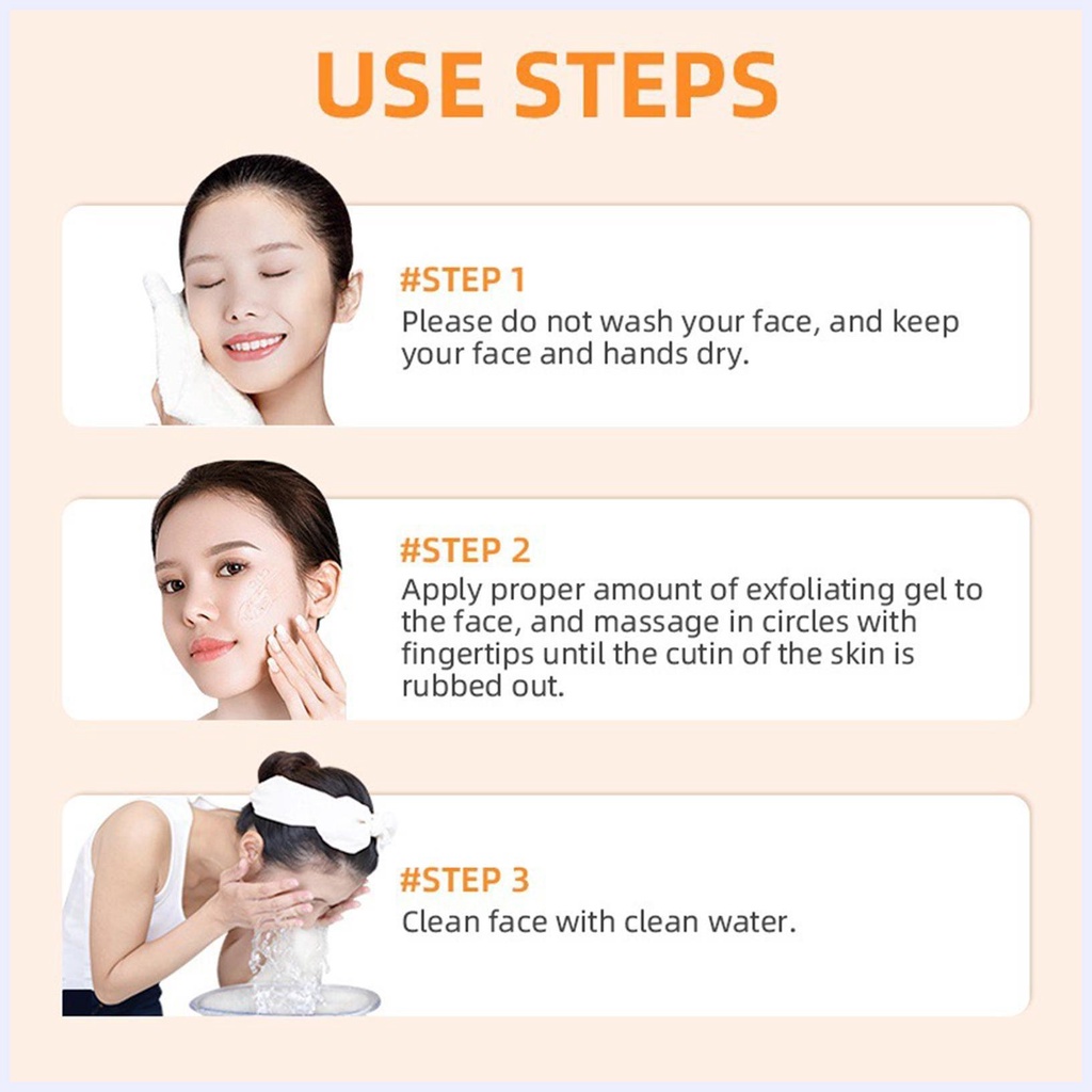 Gel Cam Tẩy Tế Bào Chết Dưỡng Ẩm Làm Trắng Da