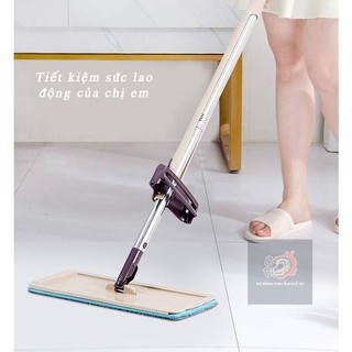 Cây lau nhà tự vắt phẳng thông minh spin mop xoay 360 độ, cây lau nhà tự vắt phẳng thông minh spin mop - gd giá rẻ