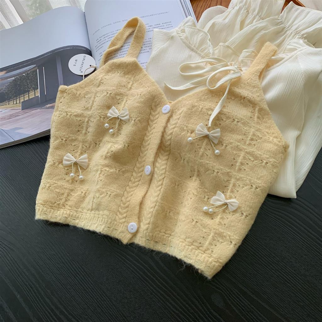 Áo Len Không Tay Thời Trang Xuân Thu Mới Cho Nữ