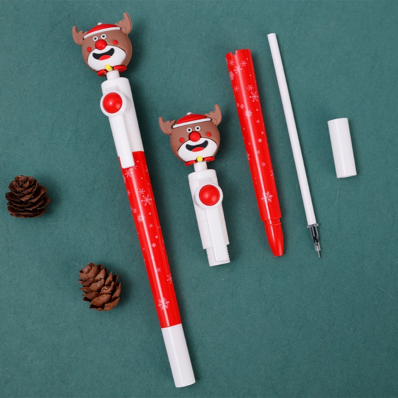 Bút Mực Đen Hình Cây Thông Noel / Bút Vẽ Hoạt Hình Nhanh Khô Dùng Trong Trường Học / Văn Phòng Phẩm