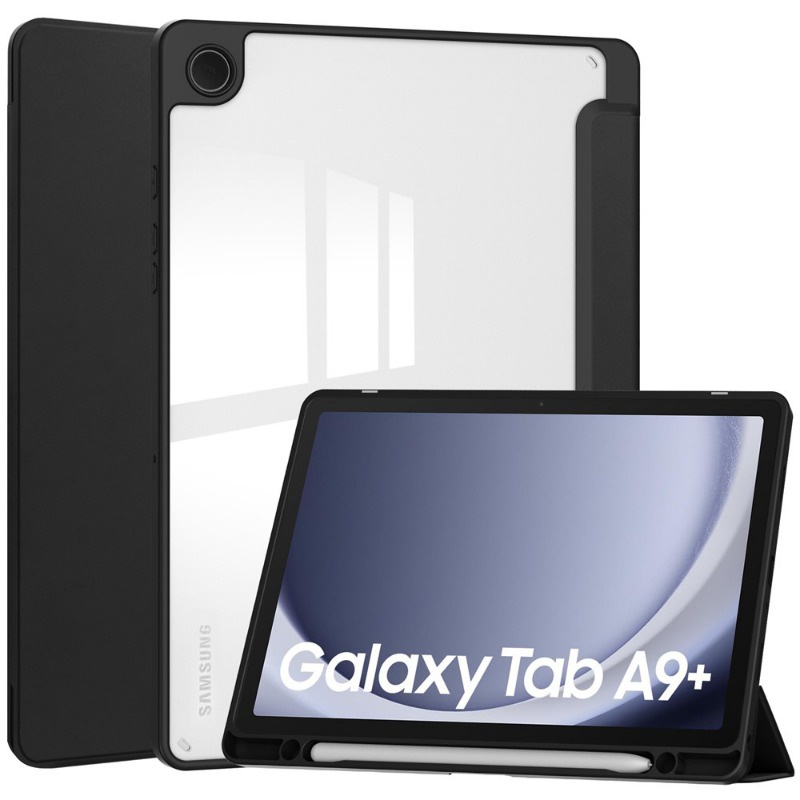 Bao Da Máy Tính Bảng pu Nắp Gập Thông Minh Có Ngăn Đựng Bút Cho samsung galaxy tab a9 + 11.0 sm-P210 Smx216B sm-J218U Giá Đỡ