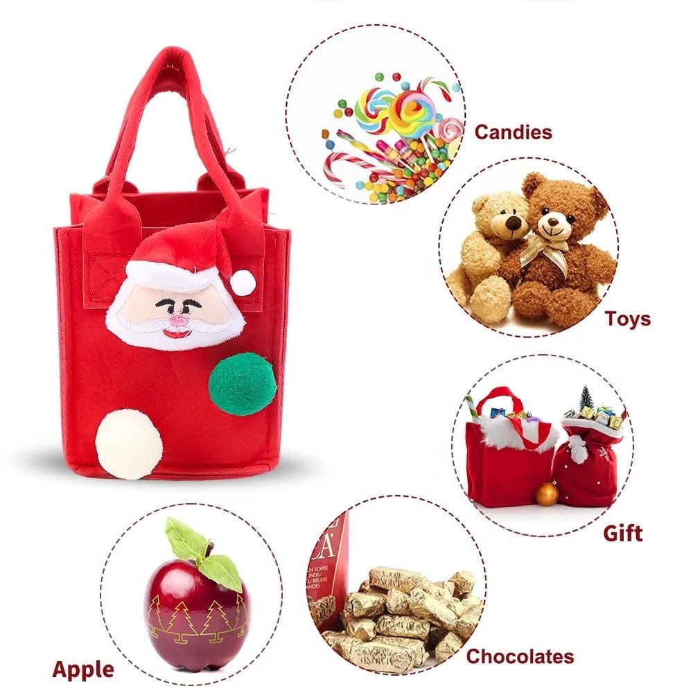Túi Đeo Chéo Hình Ông Già Noel Đáng Yêu Cho Bé